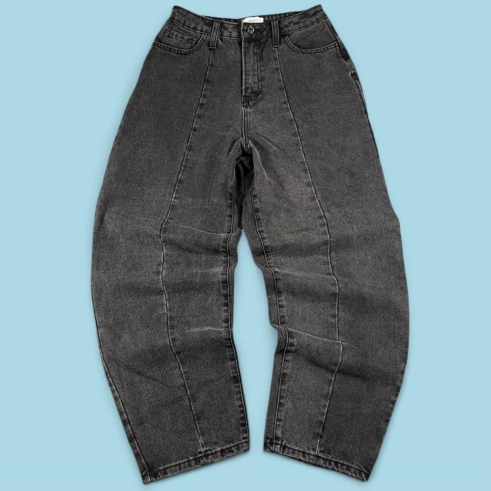 Forever-21 Women's Black and Grey Jeans